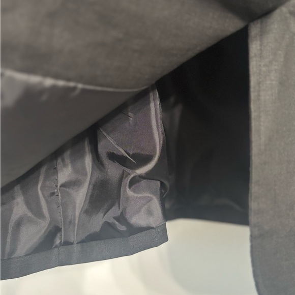 NWT- Gillian Grey Black fully lined 100% Linen Blazer - Picture 5 of 6